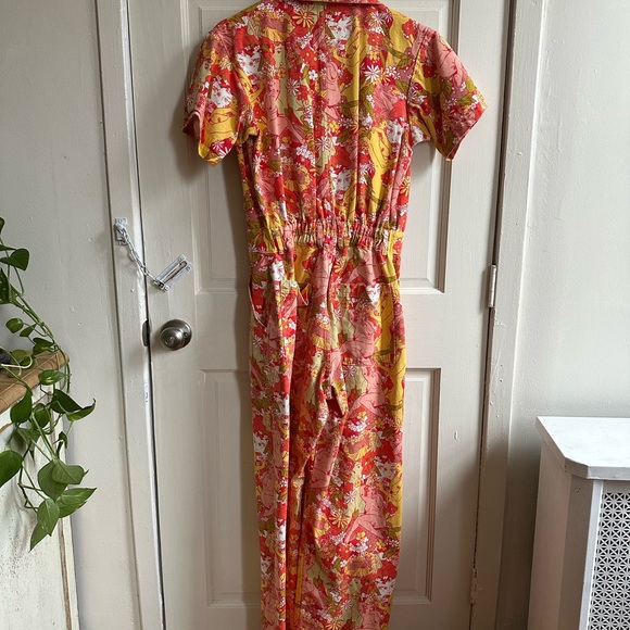 Big Bud Press Yellow and Orange Floral Jumpsuit - Picture 8 of 8